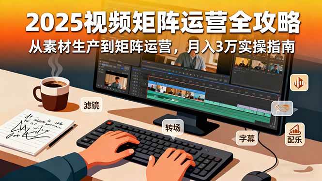 图片[1]-（16333期）2025短视频矩阵运营全攻略：从素材生产到矩阵运营，月入3万实操指南-易工具