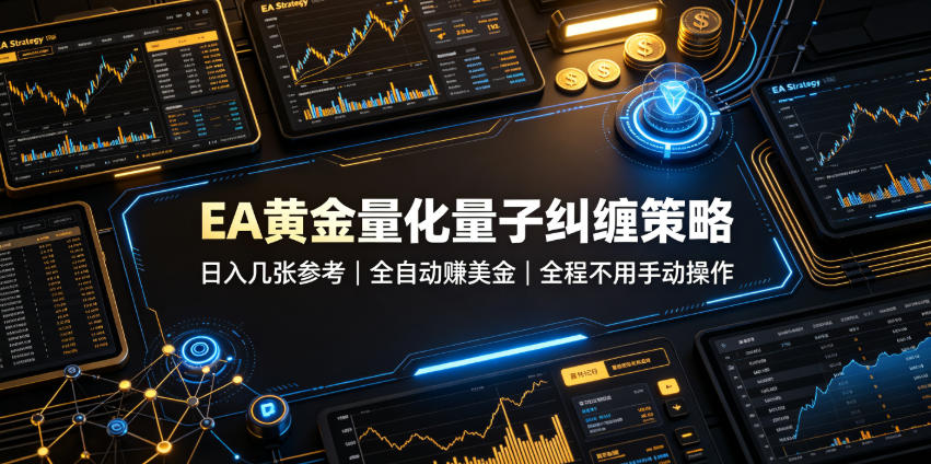 EA黄金量化量子纠缠策略,日入几张,全自动賺美金,全程不用手动操作!【揭秘】 EA黄金量化量子纠缠策略,日入几张,全自动賺美金,全程不用手动操作!【揭秘】