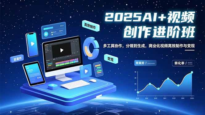 (16622期)AI+视频创作进阶班:多工具协作,分镜到生成,商业化视频高效制作与变现 (16622期)AI+视频创作进阶班:多工具协作,分镜到生成,商业化视频高效制作与变现