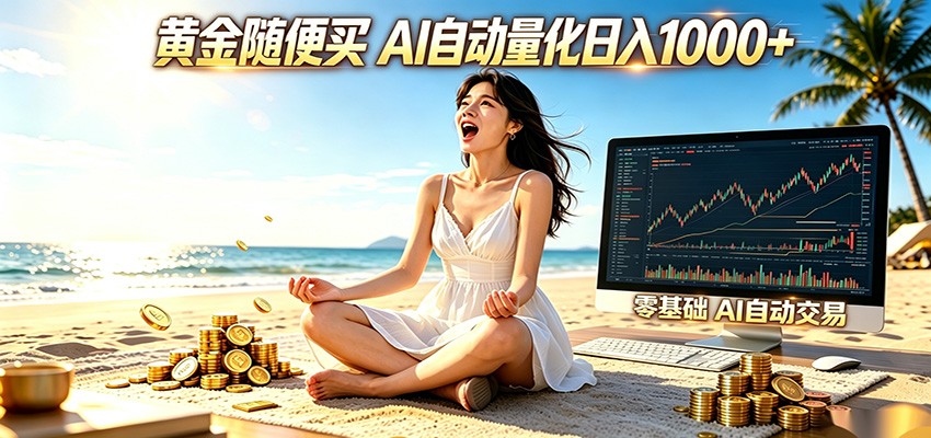 黄金随便买?AI自动外汇量化交易 在家当皇帝 日入1000+ 黄金随便买?AI自动外汇量化交易 在家当皇帝 日入1000+