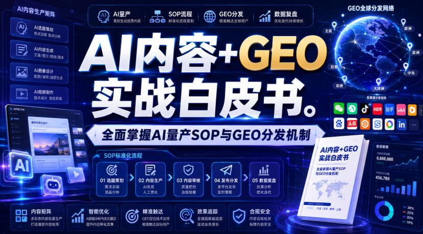 AI内容+GEO实战白皮书，全面掌握AI量产SOP与GEO分发机制【文档】-易工具