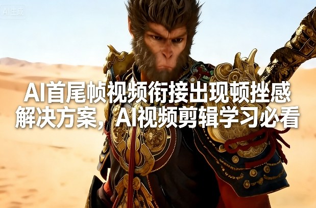 AI首尾帧视频衔接出现顿挫感解决方案，AI视频剪辑学习必看-易工具