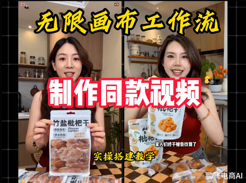 无限画布工作流一键复刻爆款带货视频,实操搭建,操作简单 无限画布工作流一键复刻爆款带货视频,实操搭建,操作简单