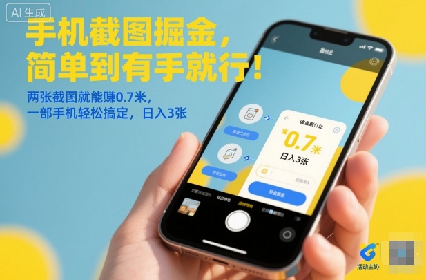 手机截图掘金,简单到有手就行!两张截图就能賺0.7米,一部手机轻松搞定,日入3张【揭秘】 手机截图掘金,简单到有手就行!两张截图就能賺0.7米,一部手机轻松搞定,日入3张【揭秘】