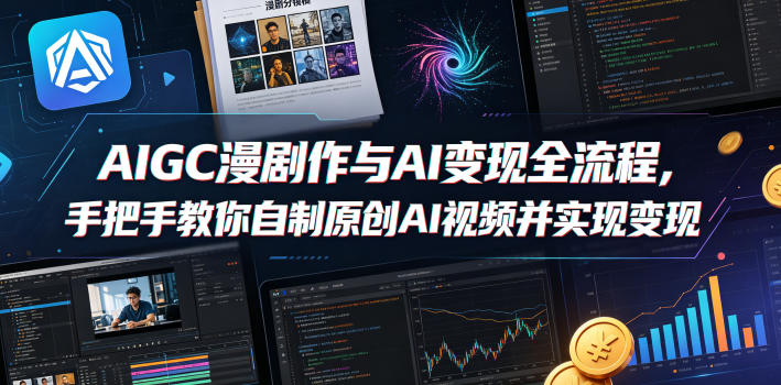 AIGC漫剧创作与AI变现全流程，手把手教你自制原创AI视频并实现变现（更新0516）-易工具
