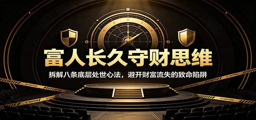 富人长久守财思维:拆解八条底层处世心法,避开财富流失的致命陷阱-易工具
