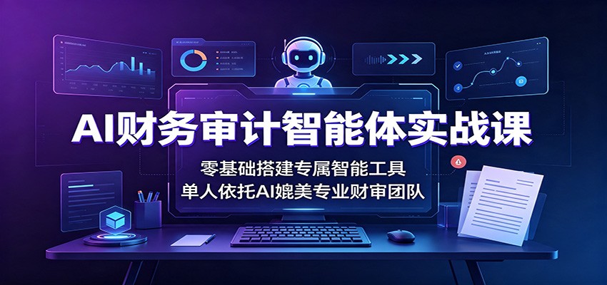 AI财务审计智能体实战课：零基础搭建专属智能工具，单人依托AI媲美专业财审团队-易工具