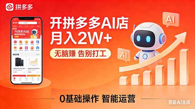 （17947期）开一家拼多多AI店，月入2W+，无脑赚，告别打工，附SOP手册-易工具