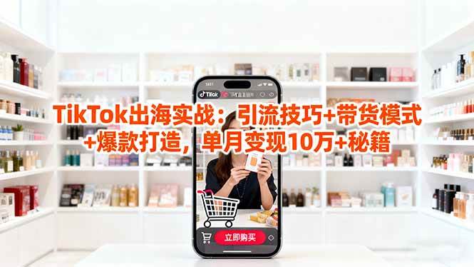 图片[1]-（16358期）「TikTok出海实战」引流技巧+带货模式+爆款打造，单月变现10万+秘籍-易工具