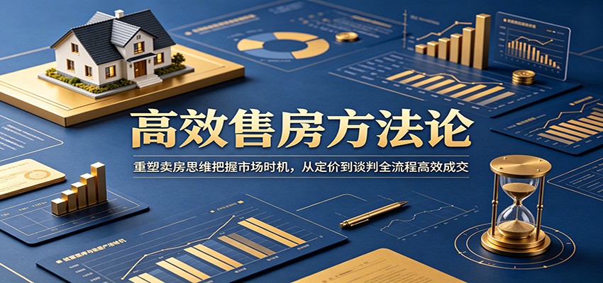 高效售房方法论：重塑卖房思维把握市场时机，从定价到谈判全流程高效成交-易工具