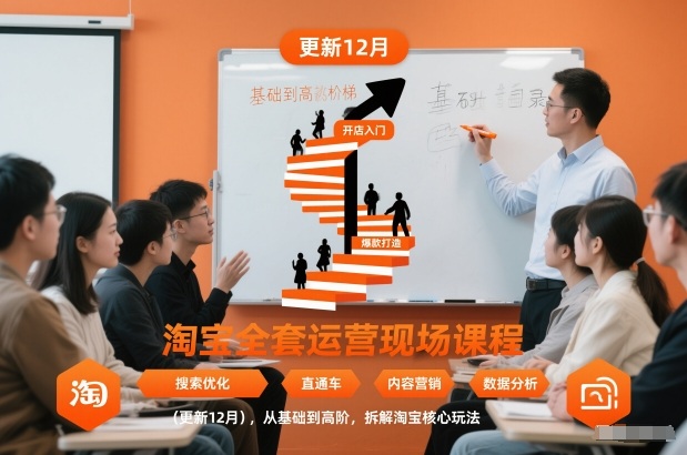 淘宝全套运营现场课程（更新12月），从基础到高阶，拆解淘宝核心玩法-易工具