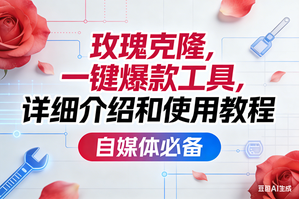 （17475期）玫瑰克隆，一键爆款工具详细介绍和使用教程，自媒体必备-易工具