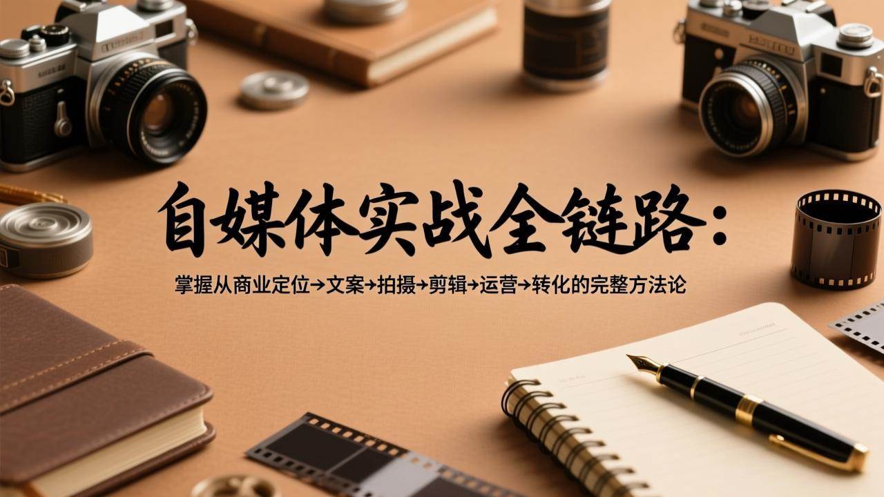 （17586期）自媒体实战全链路：掌握从商业定位→文案→拍摄→剪辑→运营→转化的完整方法论-易工具