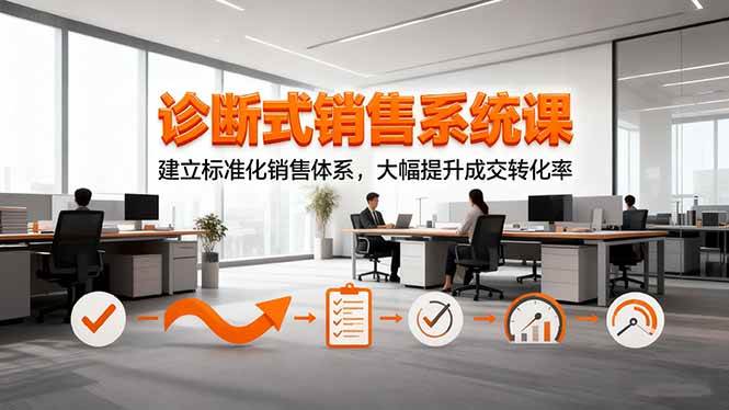 图片[1]-（16435期）诊断式销售系统课，建立标准化销售体系，大幅提升成交转化率-易工具