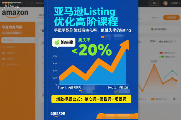 亚马逊Listing优化高阶课程，手把手教你策划高转化率、低跳失率的listing-易工具