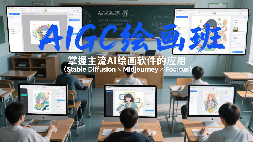 AIGC绘画班，掌握主流Ai绘画软件的应用（Stable Diffusion x Midjourney x Fooocus）-易工具