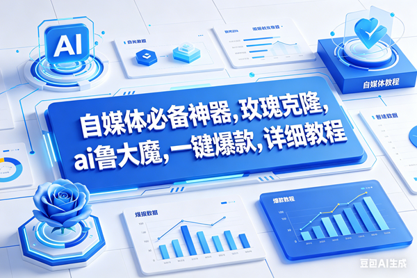 （17964期）玫瑰克隆工具，鲁大魔ai软件，自媒体的神器，一键爆款，50多个功能的详细教程。-易工具