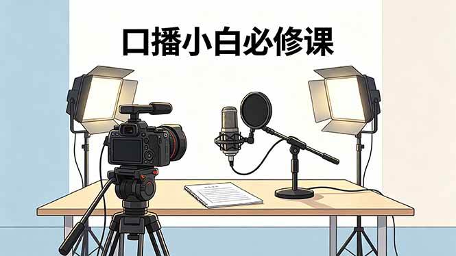 (18428期)口播小白必修课:录像收音灯光设备+脚本撰写,搭专业级录制场景-易工具