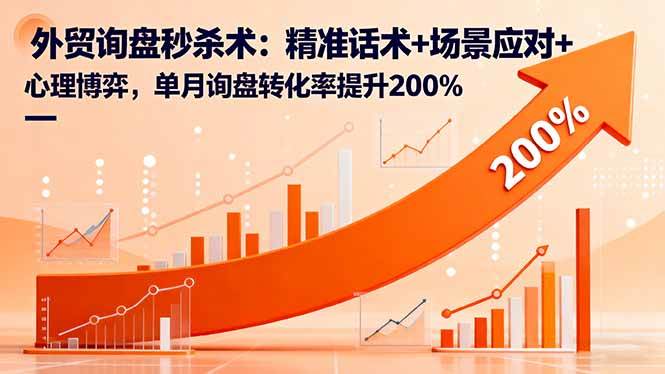 图片[1]-（16357期）外贸询盘秒杀术：精准话术+场景应对+心理博弈，单月询盘转化率提升200%-易工具