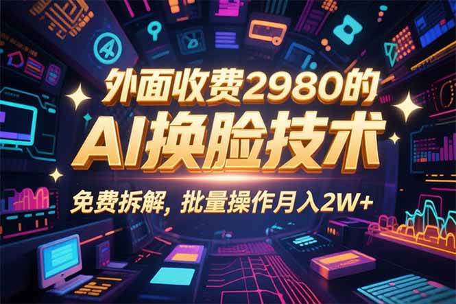 图片[1]-（15969期）0粉丝0基础，用AI换脸改头换面，3分钟一条原创视频，收益稳稳-易工具