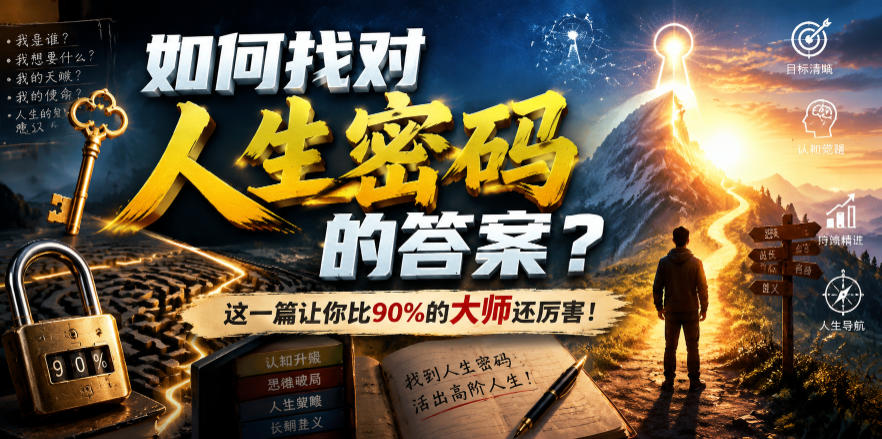 付费文章:如何找对人生密码的答案?这一篇让你比90%的大师还厉害!-易工具