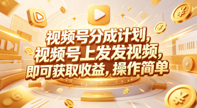 视频号分成计划，599元众筹的Red团队课程，视频号上发发视频，即可获取收益，操作简单-易工具