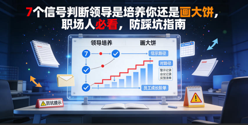 付费文章:7个信号判断领导是培养你还是画大饼,职场人必看,防踩坑指南-易工具