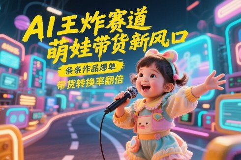 AI王炸赛道，萌娃带货新风口，条条作品爆单，带货转换率翻倍，核心逻辑拆解-易工具