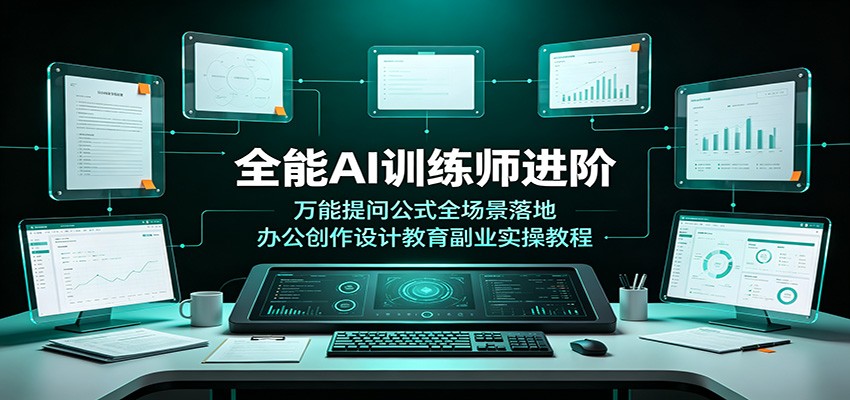 全能AI训练师进阶:万能提问公式全场景落地,办公创作设计教育副业实操教程-易工具
