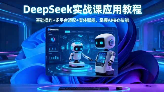 图片[1]-（16391期）DeepSeek实战课应用教程、基础操作+多平台适配+实体赋能，掌握AI核心技能-易工具