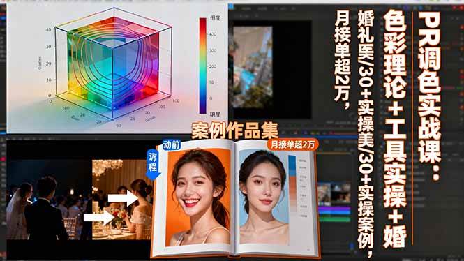 图片[1]-（16336期）PR调色实战课：色彩理论+工具实操+婚礼医美/30+实操案例，月接单超2万-易工具