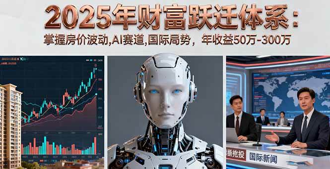 图片[1]-（16217期）2025年财富跃迁体系：掌握房价波动,AI赛道,国际局势，年收益50万-300万-易工具