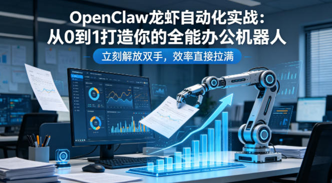OpenClaw龙虾自动化实战：从0到1打造你的全能办公机器人，立刻解放双手，效率直接拉满-易工具