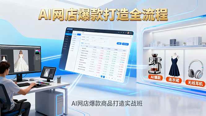 图片[1]-（16326期）AI网店爆款商品打造实战班：AI技术实现商品图智能处理，快速搭建AI网店-易工具