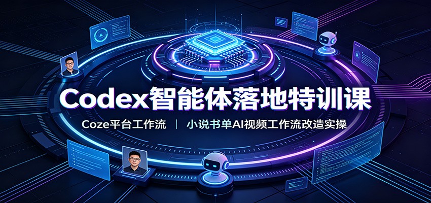 Codex智能体落地特训课:Coze平台工作流,小说书单AI视频工作流改造实操 Codex智能体落地特训课:Coze平台工作流,小说书单AI视频工作流改造实操
