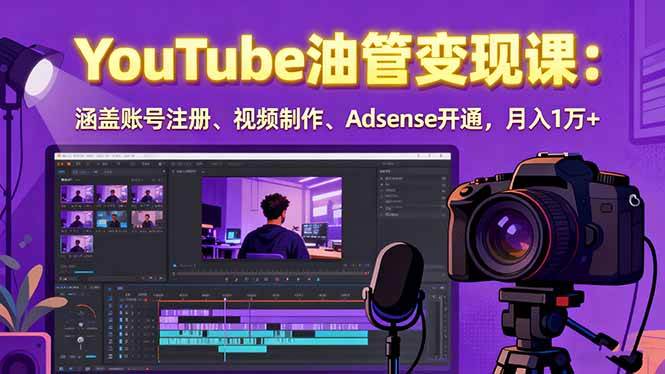 图片[1]-（15987期）2025YouTube油管变现课：涵盖账号注册、视频制作、Adsense开通，月入1万+-易工具