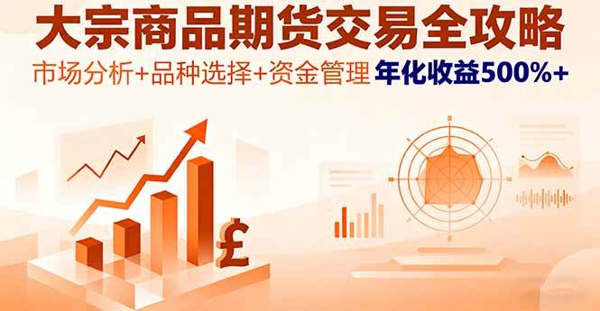 图片[1]-（16083期）大宗商品期货交易全攻略，市场分析+品种选择+资金管理，年化收益500%+-易工具