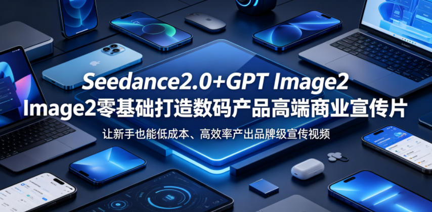 Seedance2.0+GPT Image2零基础打造数码产品高端商业宣传片，让新手也能低成本、高效率产出品牌级宣传视频-易工具