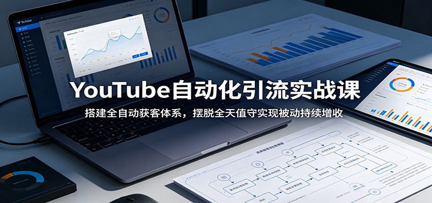 YouTube自动化引流实战课:搭建全自动获客体系,摆脱全天值守实现被动持续增收-易工具