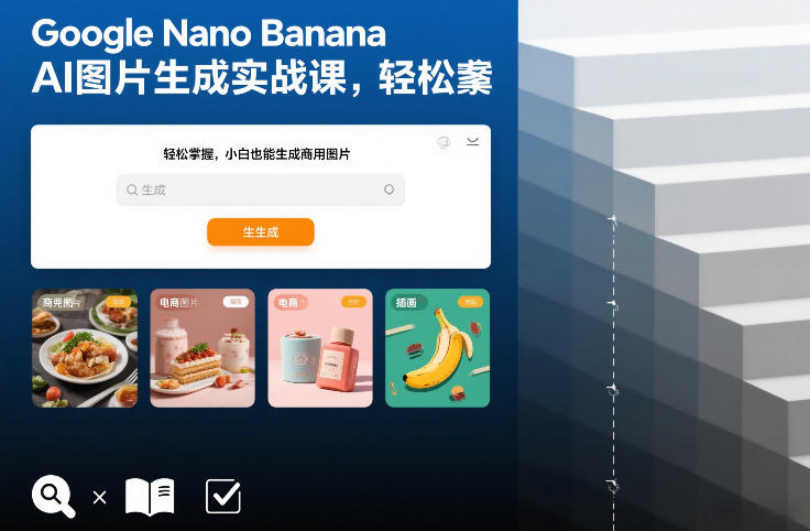 Google Nano Banana AI图片生成实战课,轻松掌握,小白也能生成商用图片-易工具