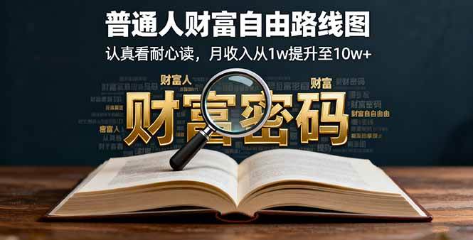 图片[1]-（16161期）某付费文：普通人财富自由路线图，认真看耐心读，月收入从1w提升至10w+-易工具