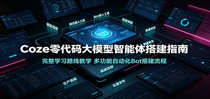 Coze零代码大模型智能体搭建指南:完整学习路线教学,多功能自动化Bot搭建流程-易工具