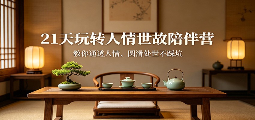 21天玩转人情世故陪伴营：教你通透人情、圆滑处世不踩坑-易工具