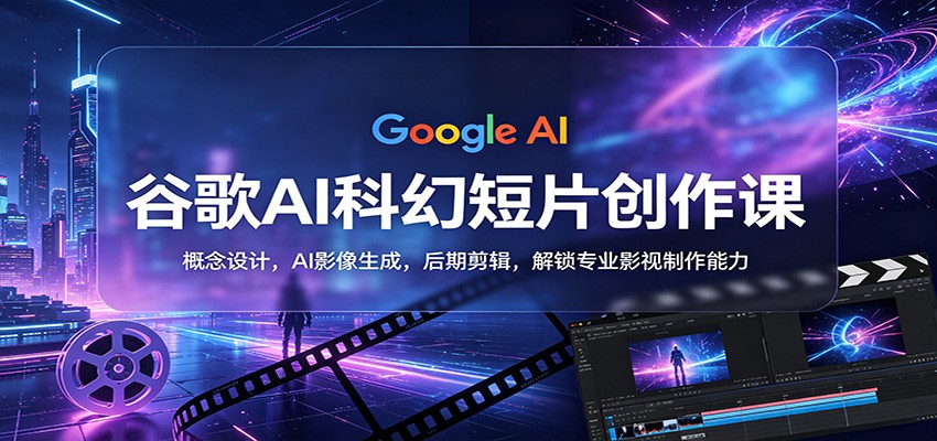 谷歌AI科幻短片创作课：概念设计，AI影像生成，后期剪辑，解锁专业影视制作能力-易工具