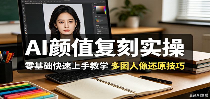 AI颜值复刻实操，零基础快速上手教学，多图人像还原技巧-易工具