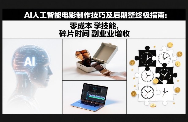 AI人工智能电影制作技巧及后期完整终极指南:零成本学技能,碎片时间副业增收-易工具