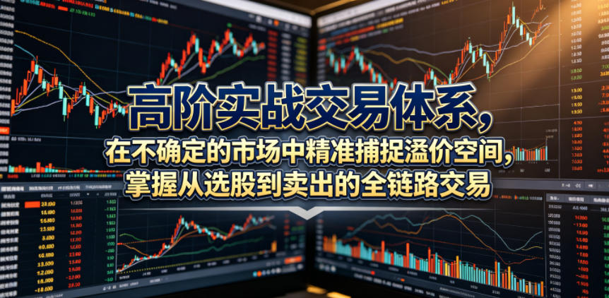 高阶实战交易体系，在不确定的市场中精准捕捉溢价空间，掌握从选股到卖出的全链路交易心法（更新6月）-易工具