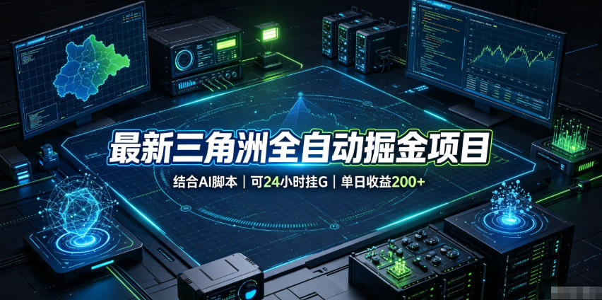 最新三角洲全自动掘金项目,结合AI脚本,可24小时挂G,单日收益200+【揭秘】-易工具