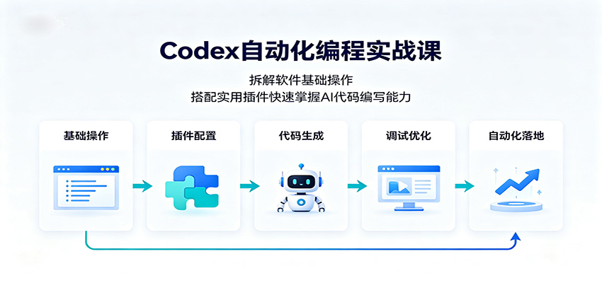Codex自动化编程实战课：拆解软件基础操作，搭配实用插件快速掌握AI代码编写能力-易工具