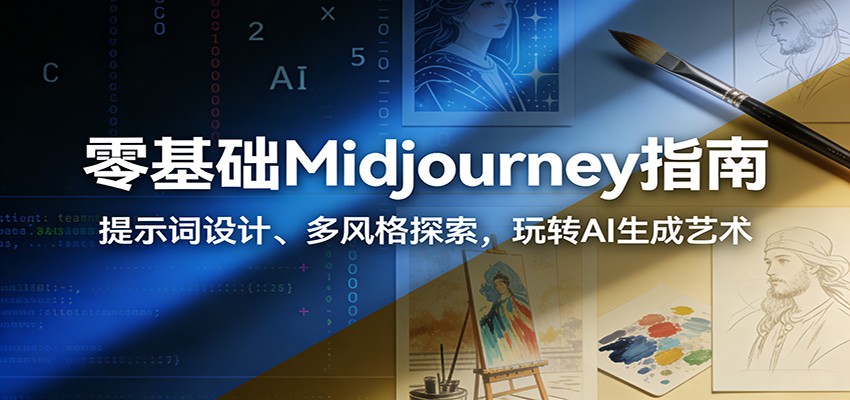 零基础Midjourney指南：提示词设计、多风格探索，玩转AI生成艺术-易工具